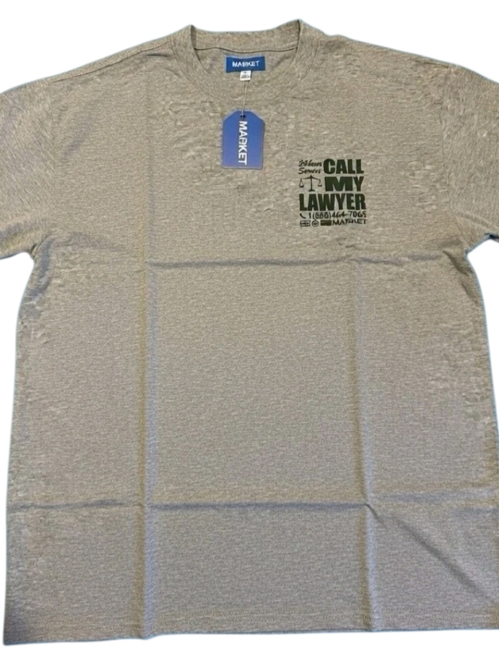MARKET Graphic Tee with Green Print